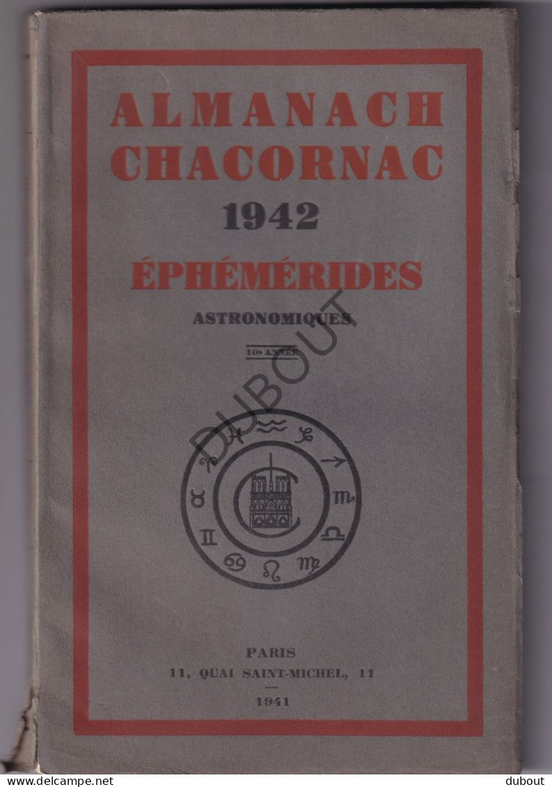 Almanach Chacornac Ephémérides Astronomiques 1942 (S357) - Antiquariat