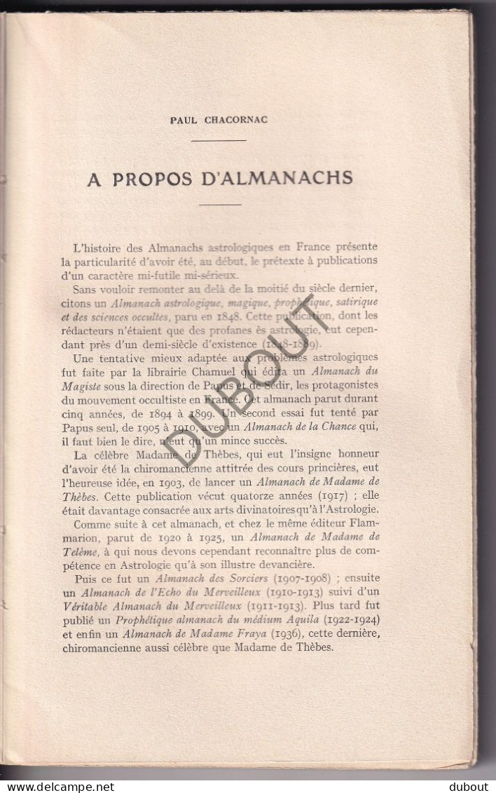 Almanach Chacornac Ephémérides Astronomiques 1942 (S357) - Antiquariat