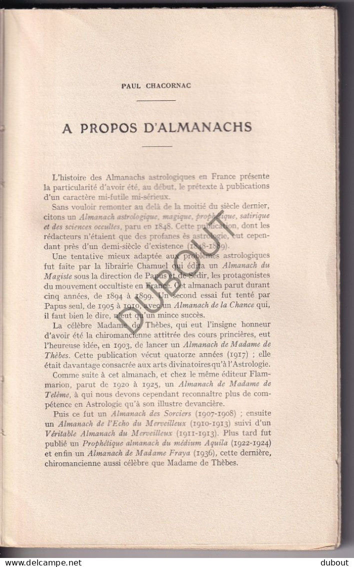 Almanach Chacornac Ephémérides Astronomiques 1942 (S357) - Vecchi