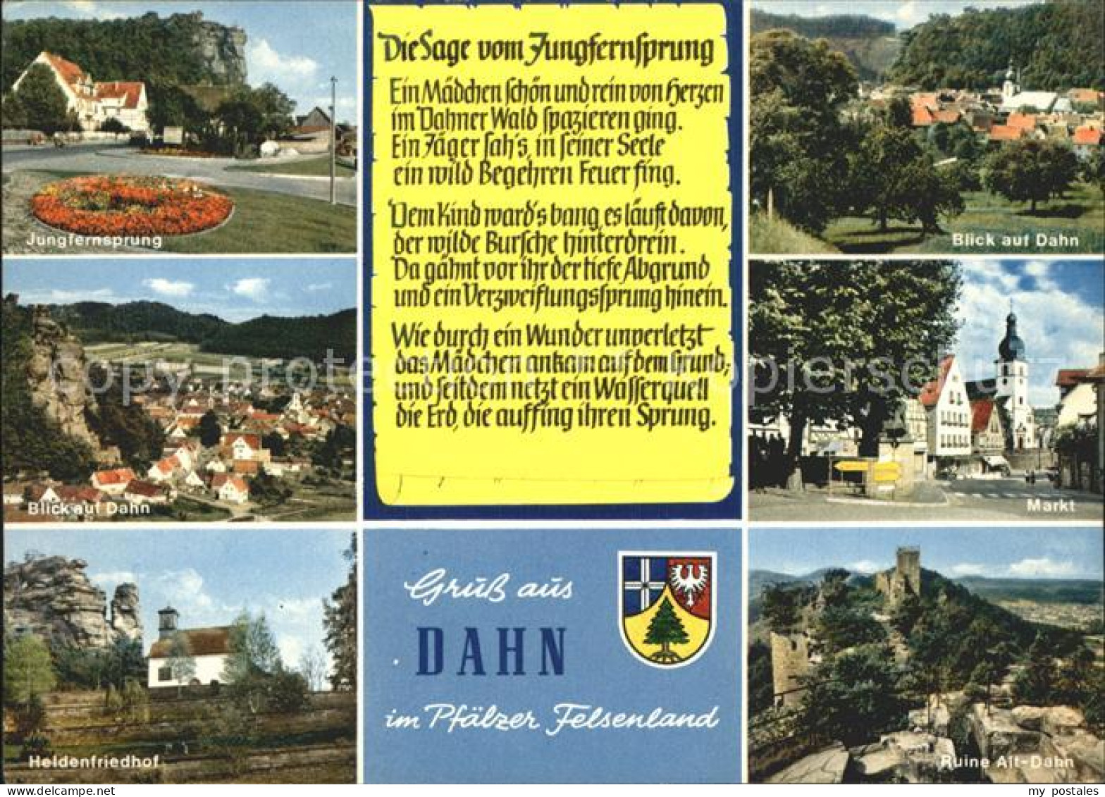 72316678 Dahn Jungfernsprung Total Markt Heldenfriedhof Ruine Alt Dahn Dahn - Dahn