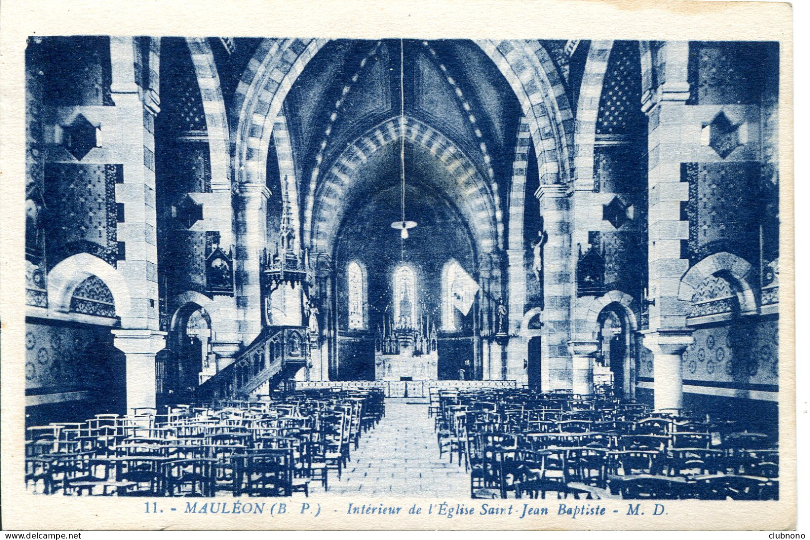 CPA - MAULEON -  INTERIEUR DE L'EGLISE SAINT-JEAN-BAPTISTE - Mauleon Licharre