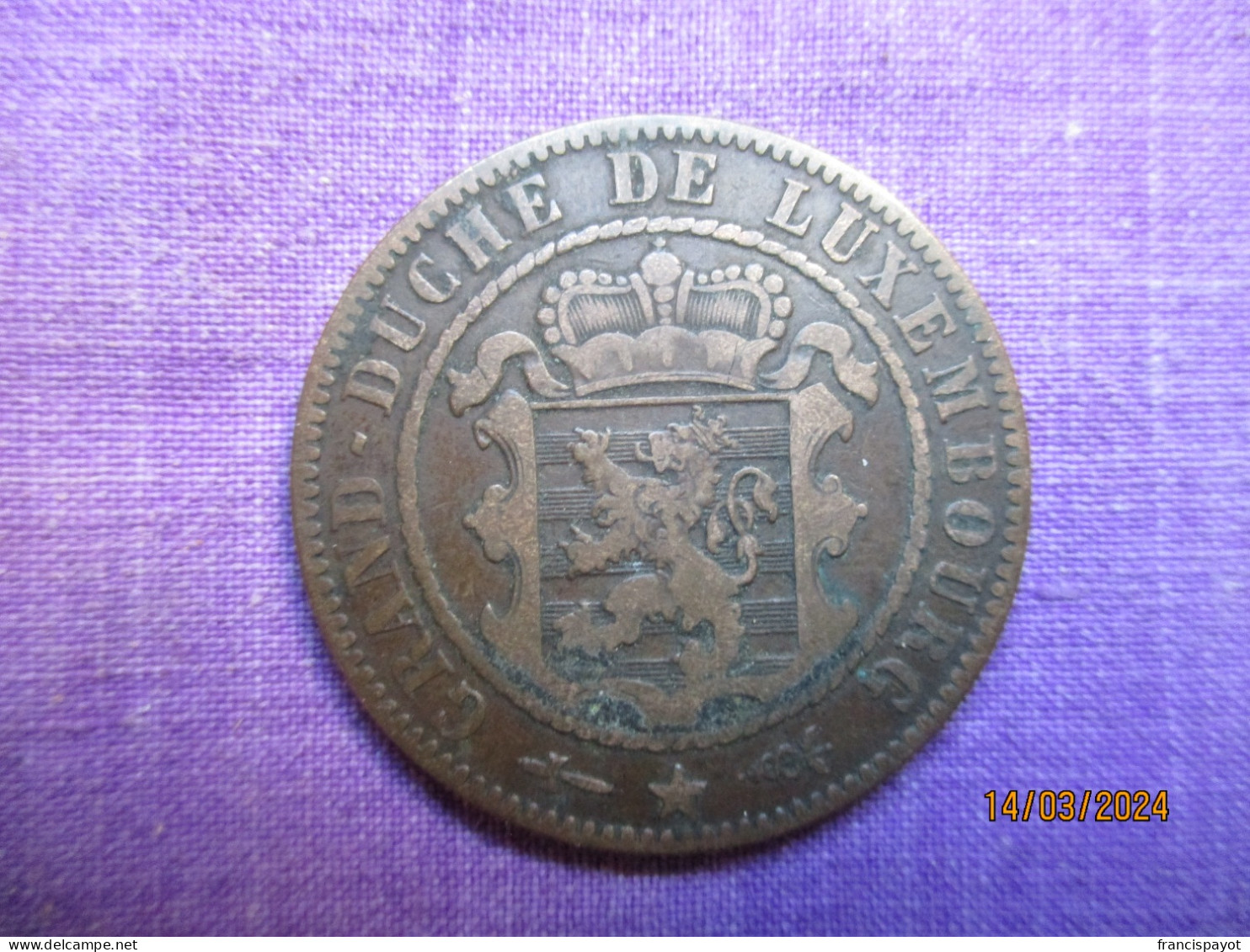 Luxembourg: 10 Centimes 1854 - Luxemburg