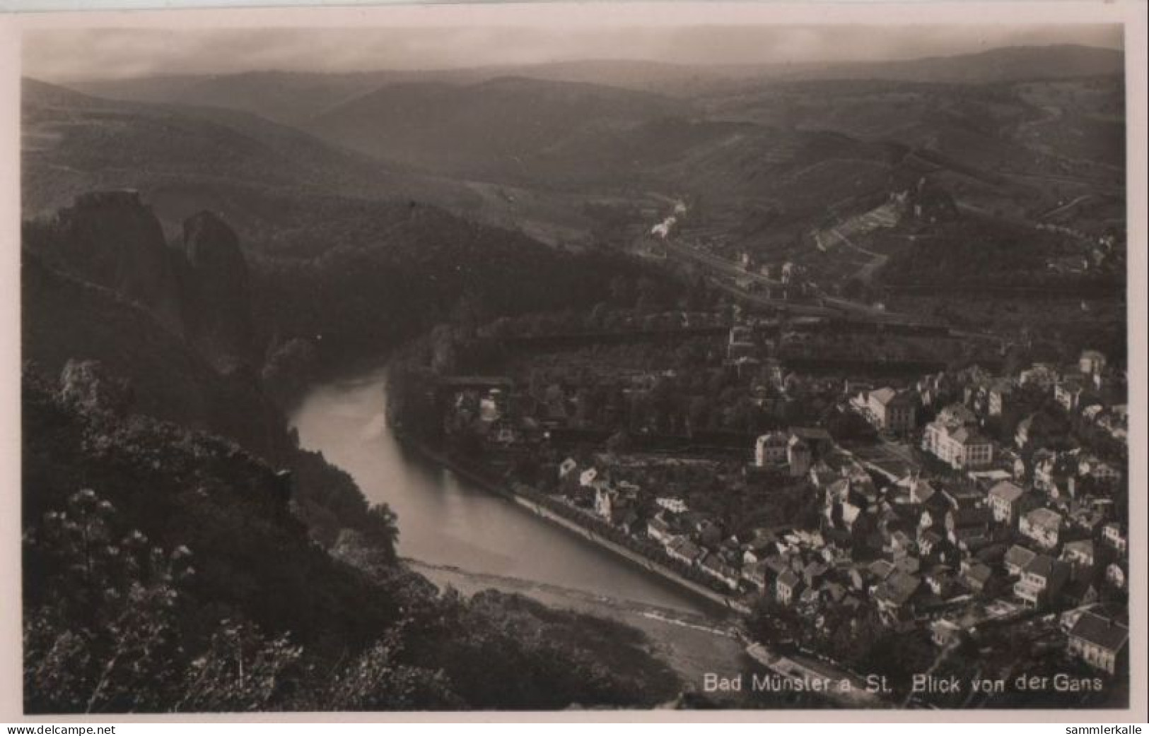 54247 - Bad Münster Am Stein-Ebernburg - Blick Von Der Gans - Ca. 1950 - Bad Münster A. Stein - Ebernburg