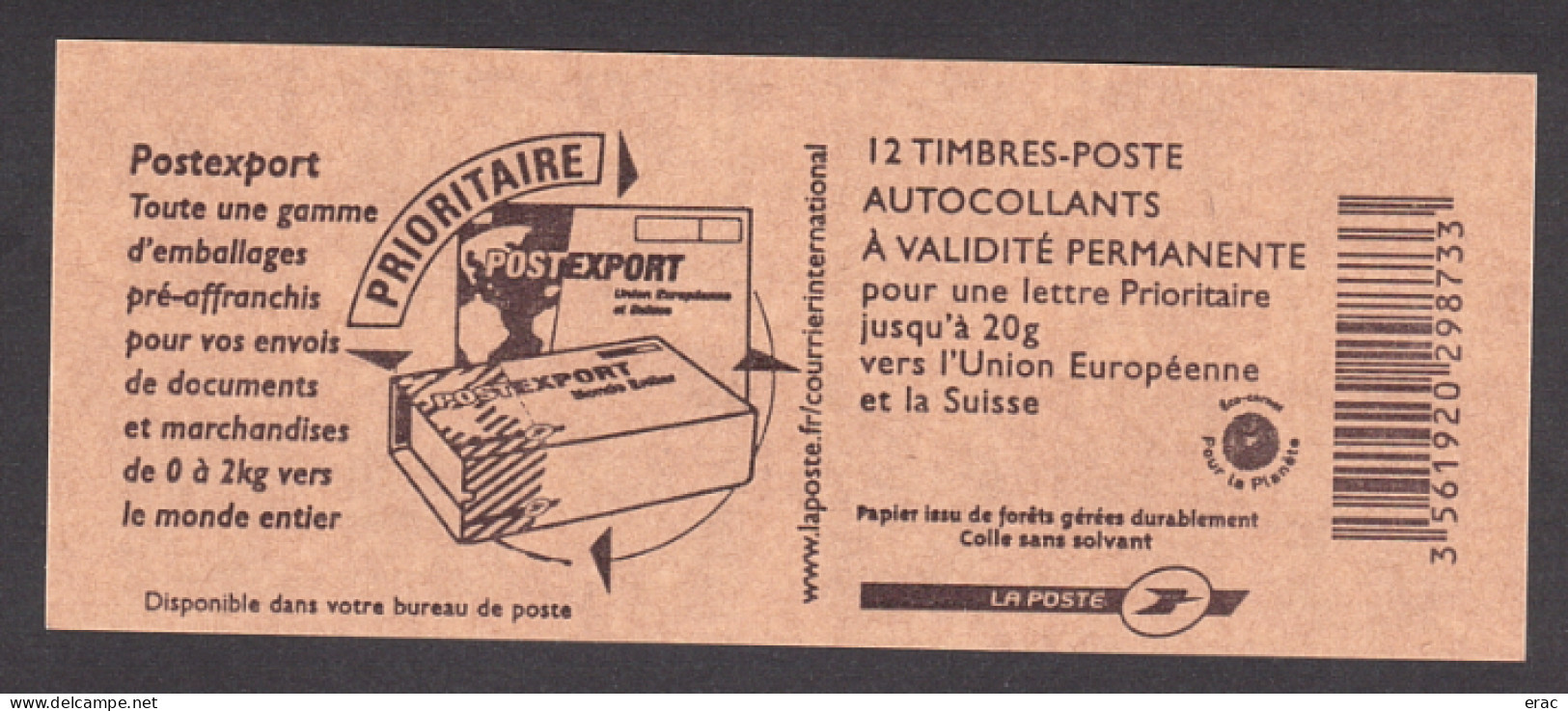 France - Carnet Autoadhésif 4201-C1 - Neuf ** - Marianne De Beaujard - Postexport - Libretti