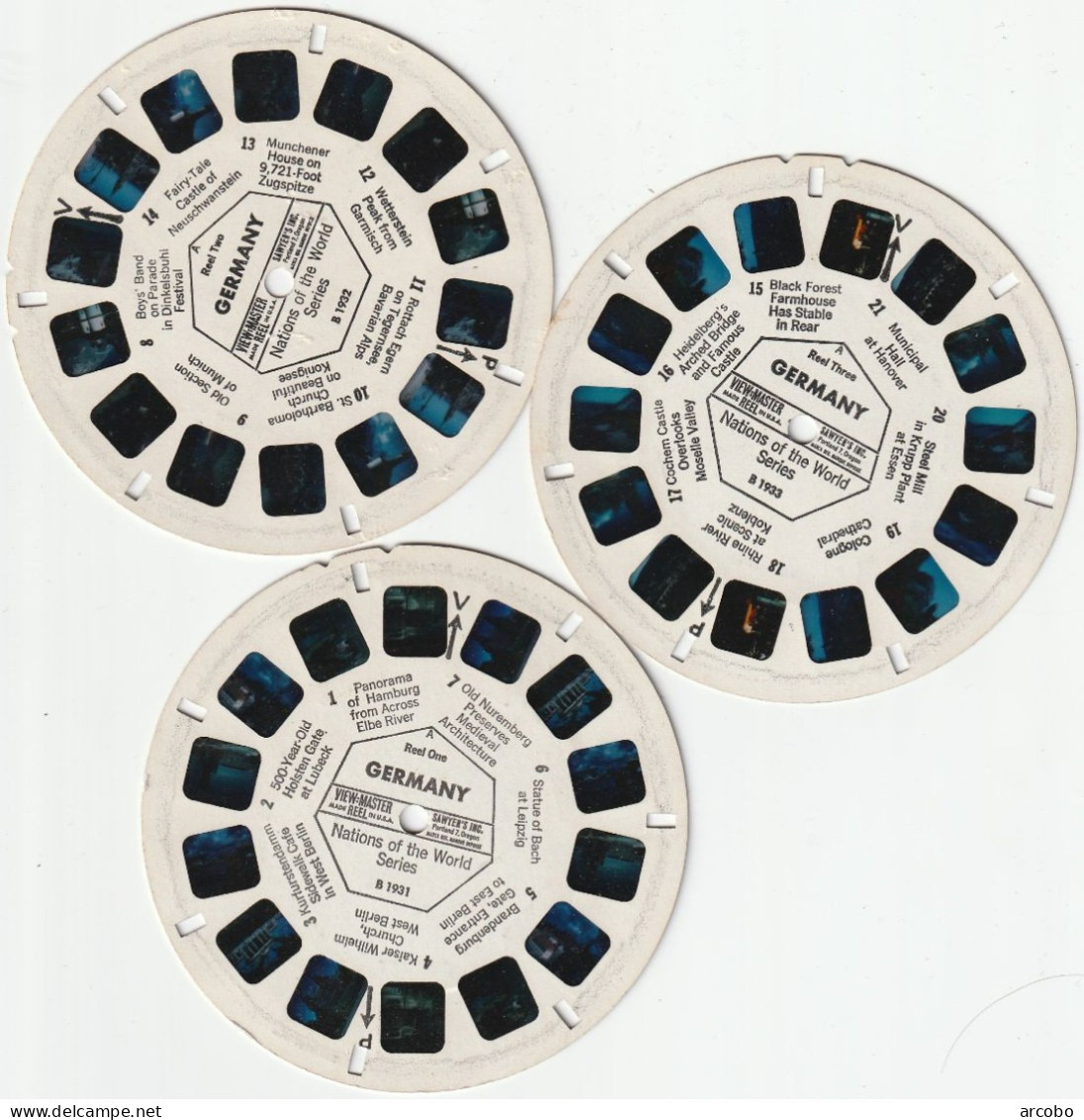 VIEWMASTER Germany Reel 1,2 En 3 - Stereoscoopen