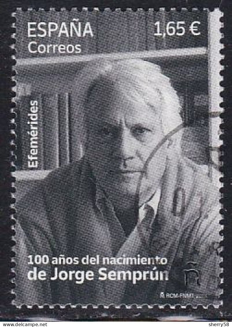 2023-ED. 5713 - Literatura Y Política. 100 Años Del Nacimiento De Jorge Semprún- USADO - Oblitérés