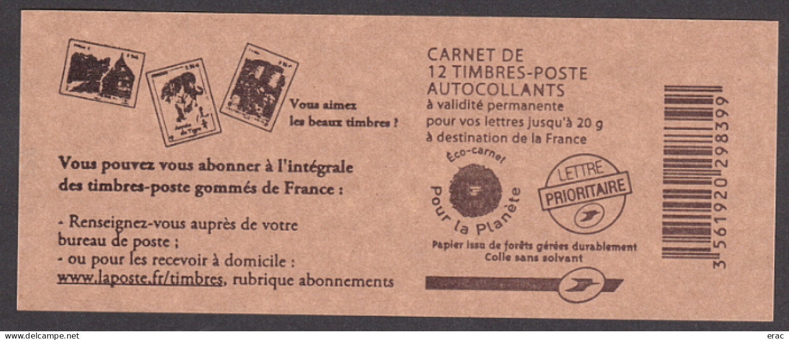 France - Carnet Autoadhésif 4197-C19 - Repère électronique - Neuf ** - Marianne De Beaujard - Abonnement Timbres Gommés - Booklets