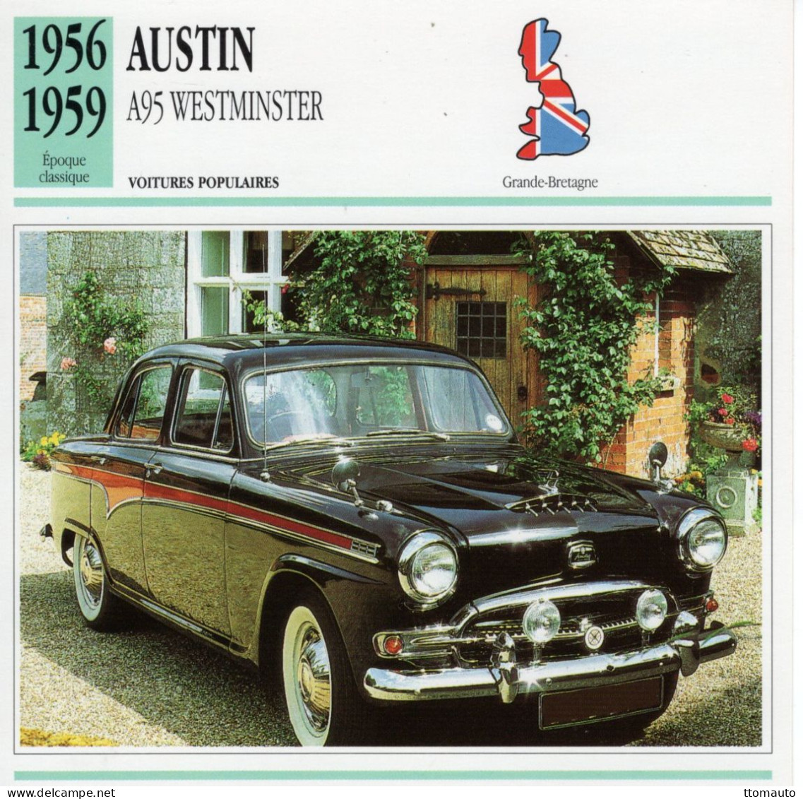 Austin A95 Westminster -  1957  - Voiture Populaire -  Fiche Technique Automobile (GB) - Cars