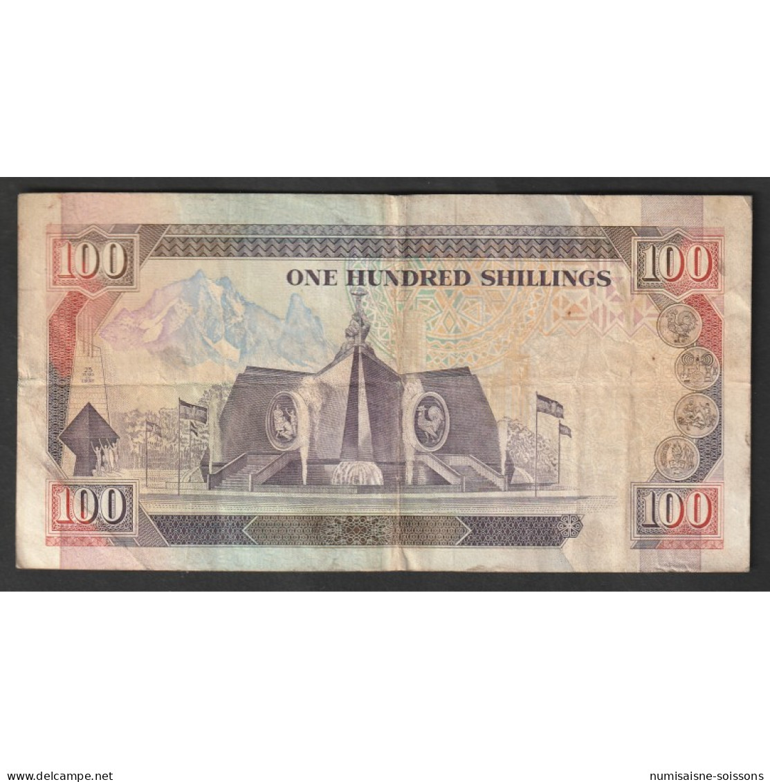 KENYA - PICK 27 B - 100 SHILLINGS - 01/07/1990 - B/TB - Kenia