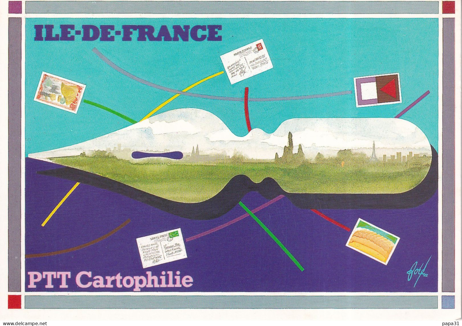 PTT CARTOPHILIE  10é Anniversaire De La Section  Ile De France - Borse E Saloni Del Collezionismo