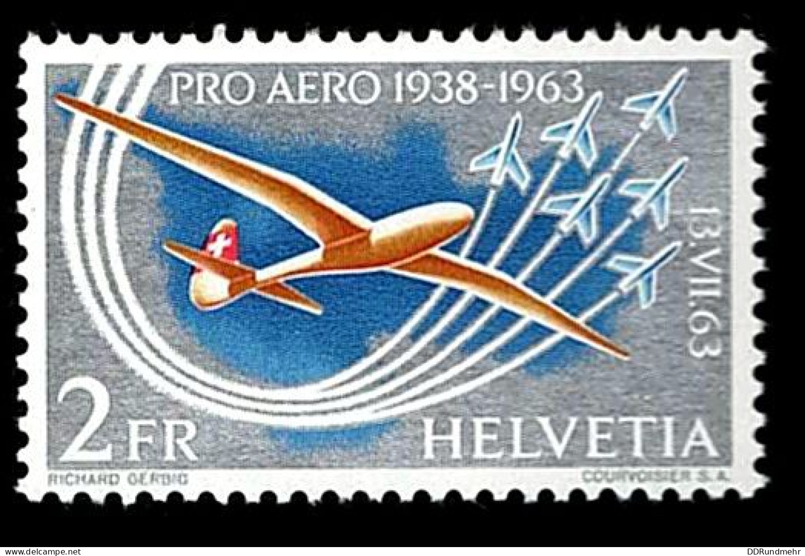 1963 Pro Aero  Michel CH 780 Stamp Number CH C46 Yvert Et Tellier CH PA45 Stanley Gibbons CH 681 Unificato CH A45 Xx MNH - Unused Stamps