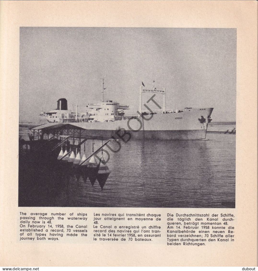 The Suez Canal - Le Canal De Suez - Brochure Jaren '60  (V3019) - Cultura