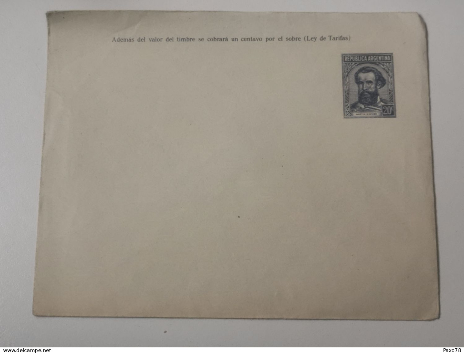 Enveloppe Vierge, Argentina 20 Centavos - Postwaardestukken