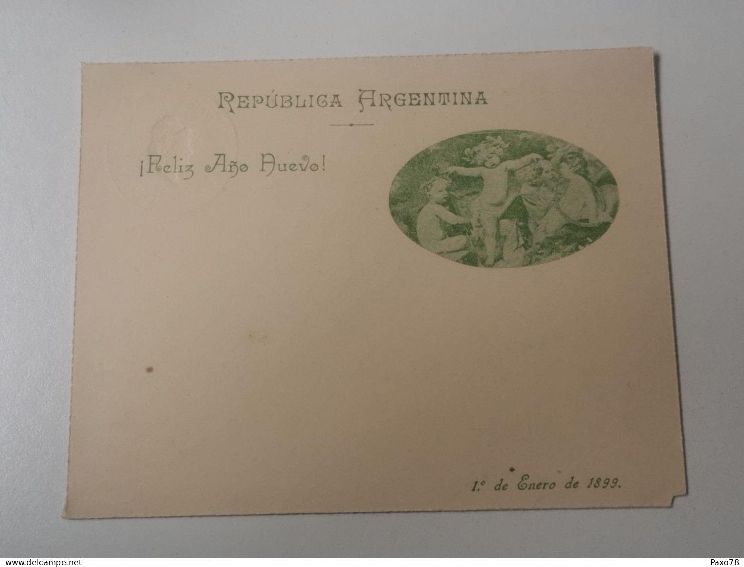Entier Postaux, Féliz Ano Nuevo 1899, 5 Centavos - Ganzsachen