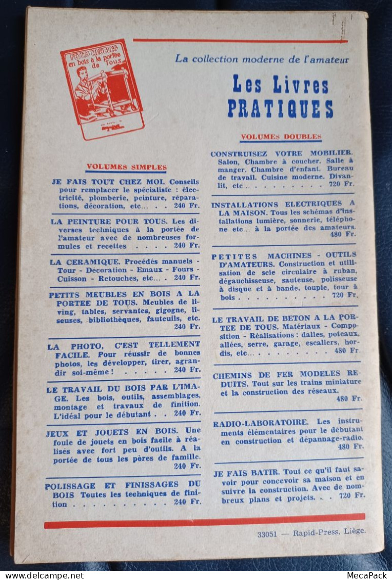 Bricolage Et Maison - Mensuel N°95 - Octobre 1957 - Basteln