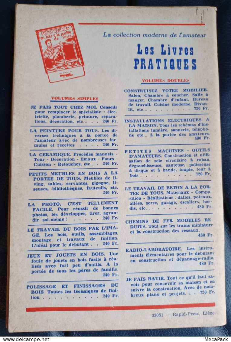 Bricolage Et Maison - Mensuel N°95 - Octobre 1957 - Knutselen / Techniek