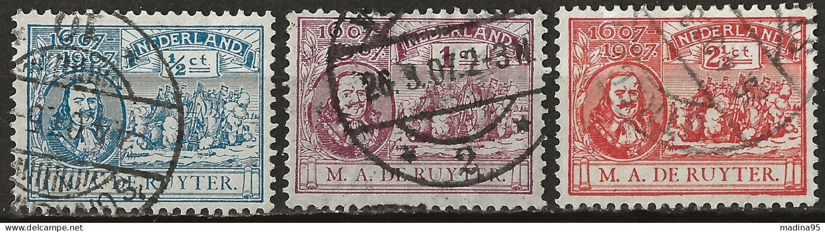 PAYS-BAS: Obl., N° YT 73 à 75, Série, TB - Used Stamps