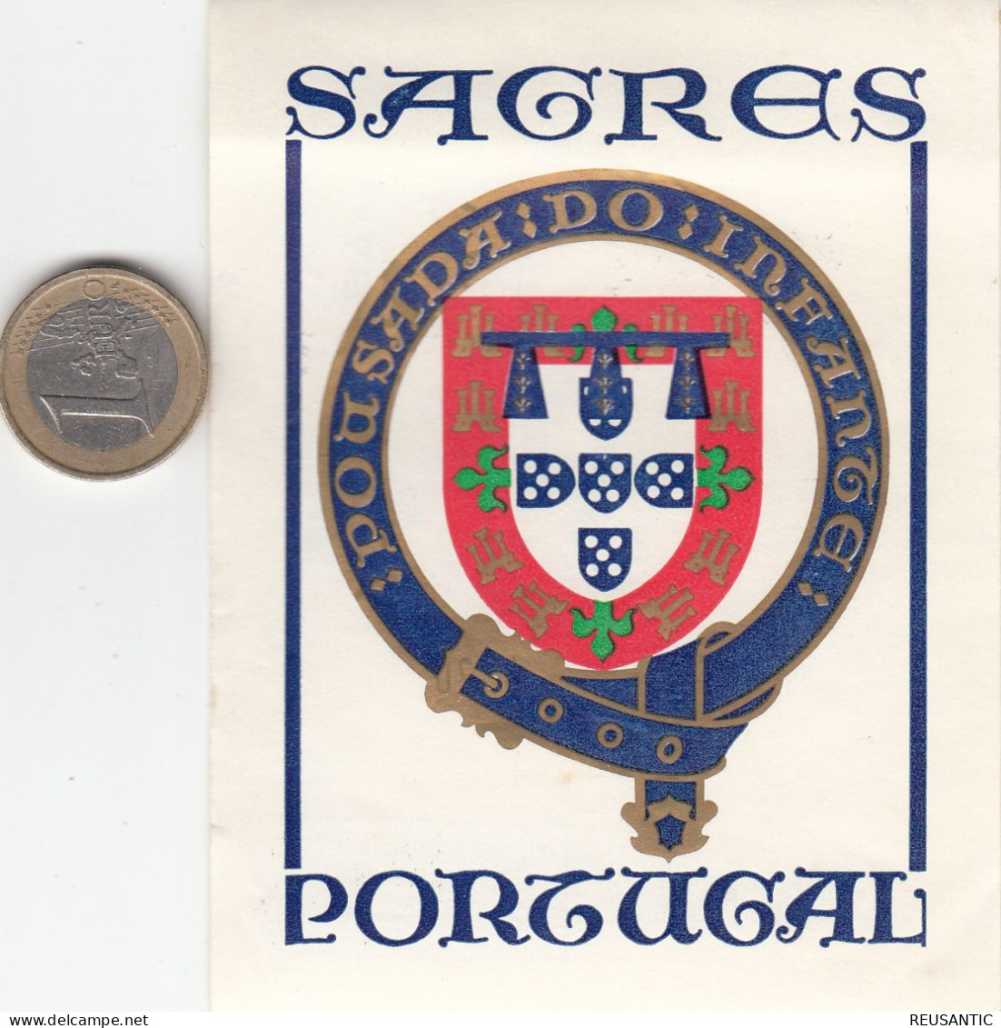 ETIQUETA - STICKER - LUGGAGE LABEL PORTUGAL HOTEL SAGRES - Hotel Labels