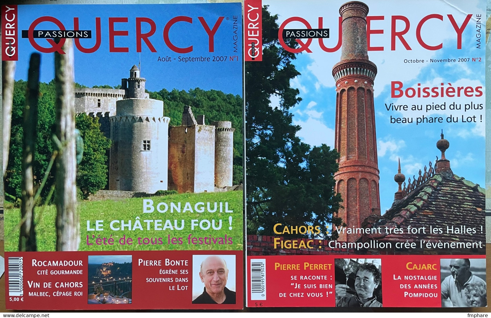 REVUE QUERCY PASSIONS   Numéro 1 Aout/Septembre 2007 & Numéro 2 Octobre/Novembre 2007 - Tourism & Regions