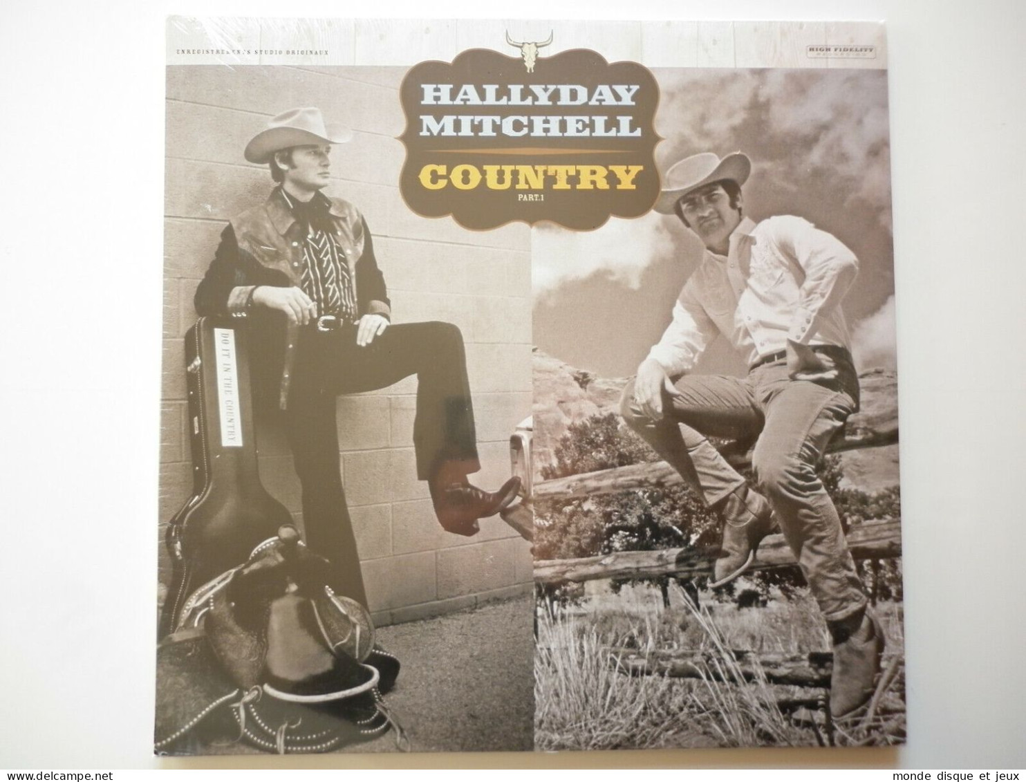 Johnny Hallyday Et Eddy Mitchell 33Tours Vinyle Country Part 1 - Otros - Canción Francesa
