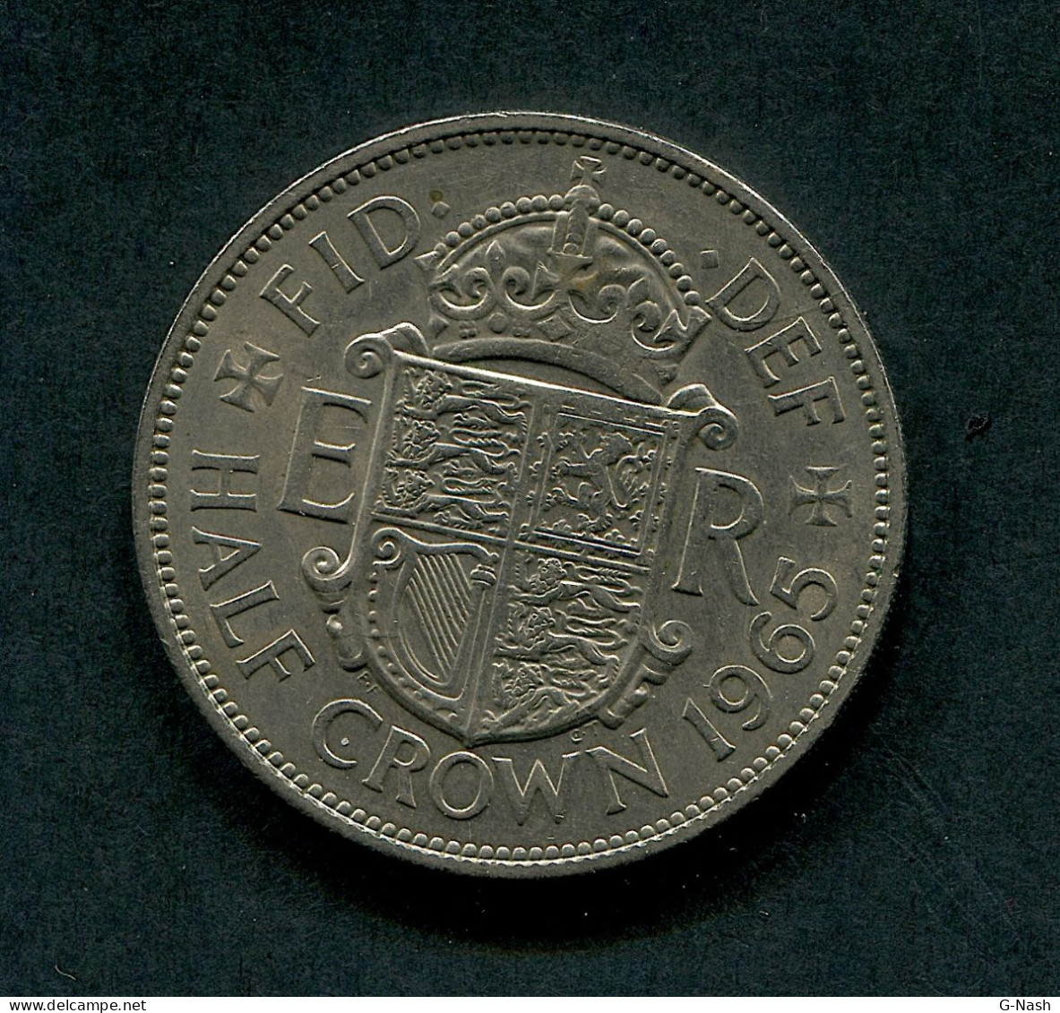 Grande-Bretagne - Pièce D'une Demi-couronne - Cuivre-nickel (1965) - K. 1/2 Crown