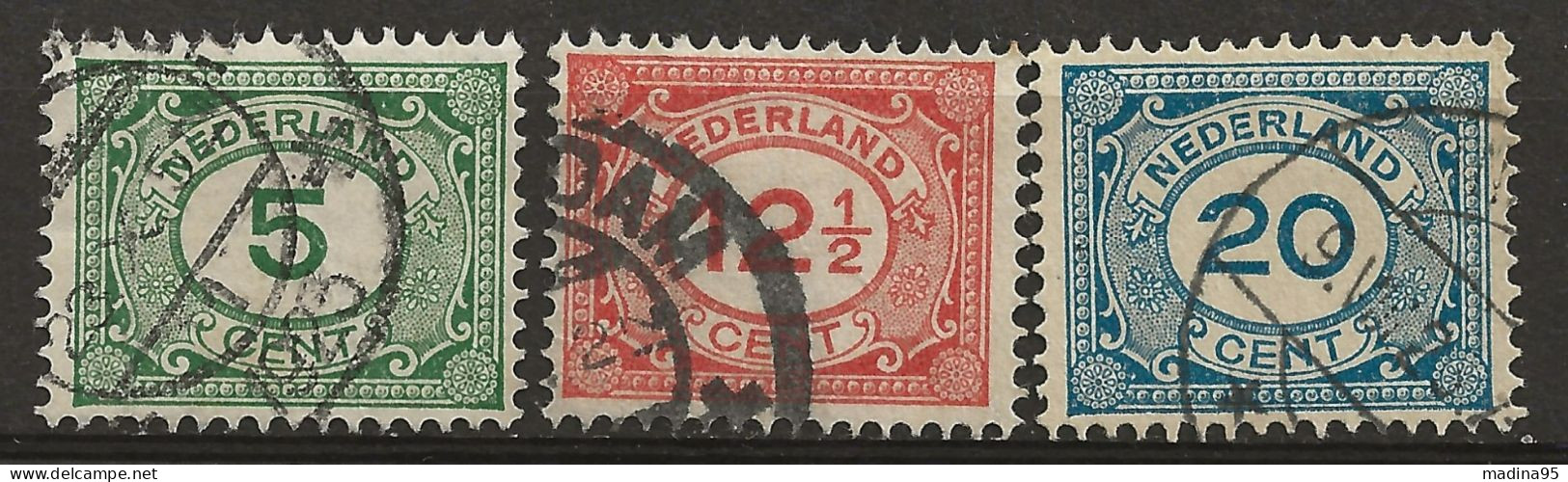 PAYS-BAS: Obl., N° YT 103 à 105, Série, TB - Used Stamps