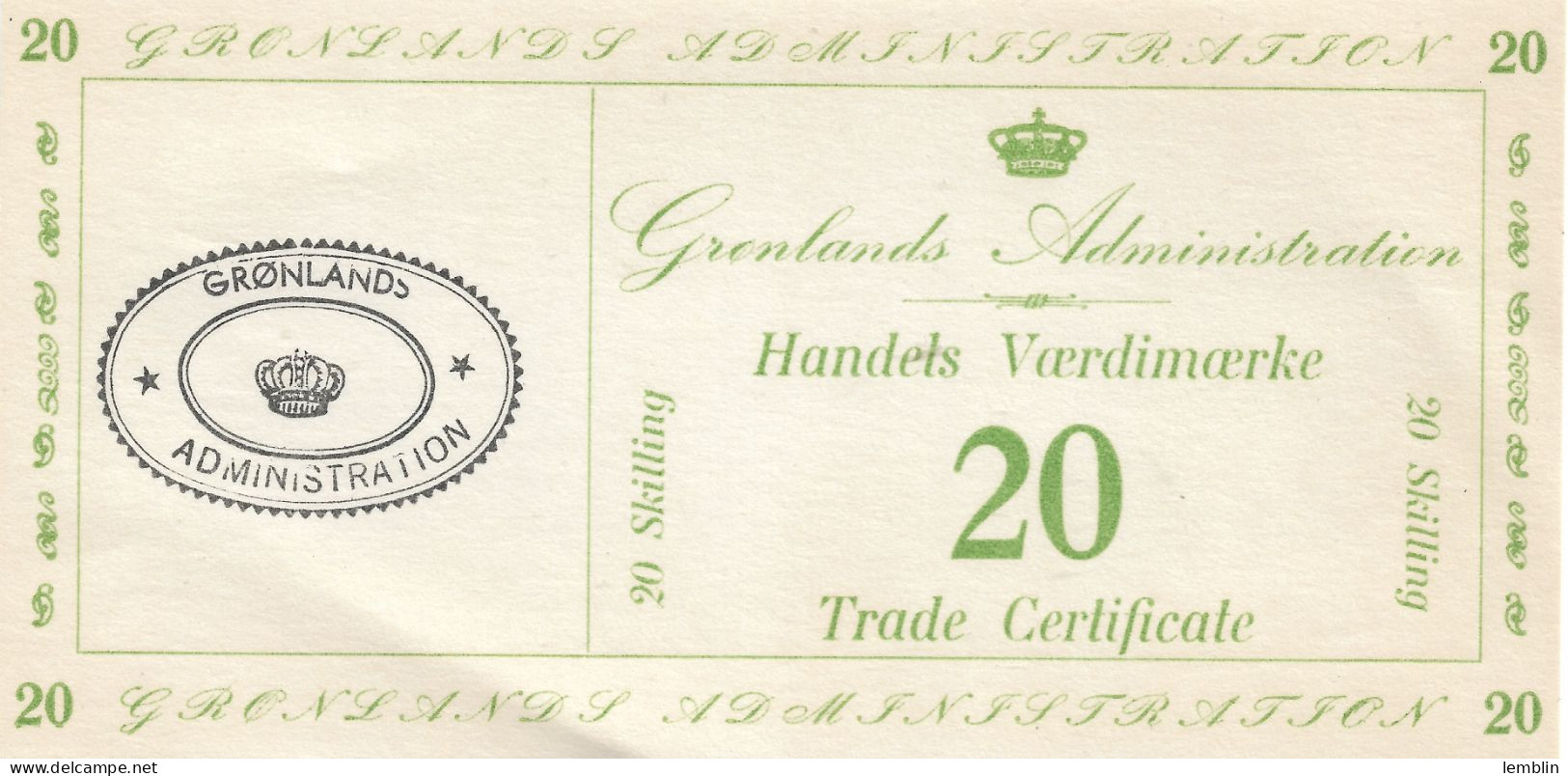 GROENLAND - 20 SKILLING 1942 OCCUPATION AMERICAINE - Groenlandia