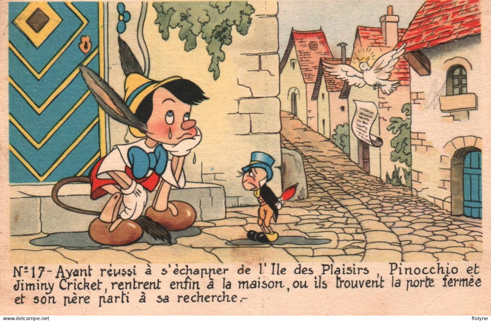 Walt Disney - Pinocchio Et Jiminy Cricket - Dessin Animé Enfants - Disneyworld