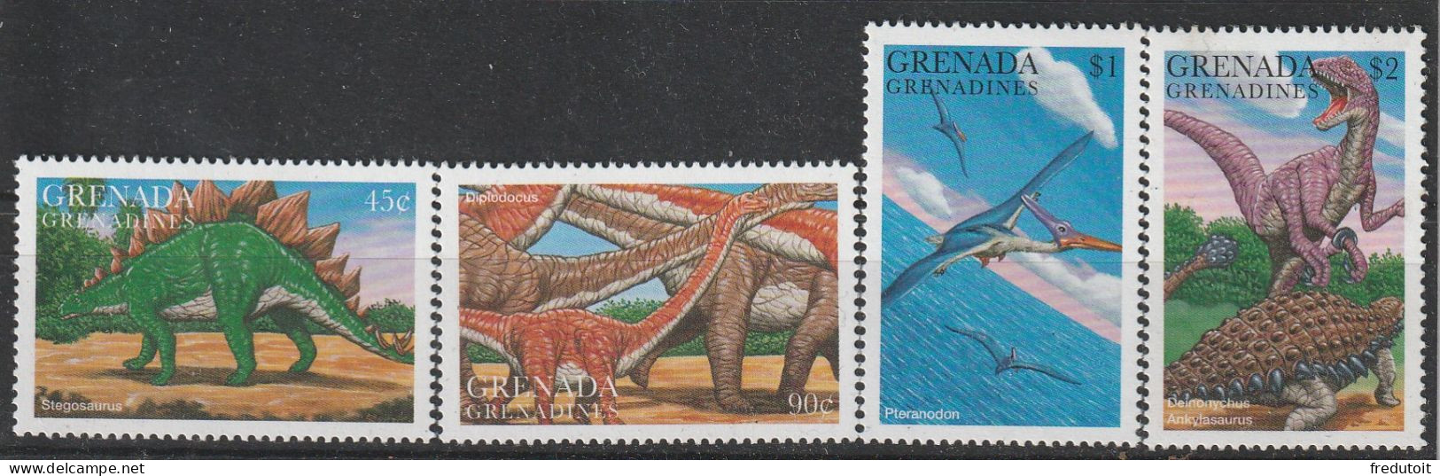 GRENADINES - N°2102/5 ** (1997) Animaux Préhistoriques - Grenade (1974-...)