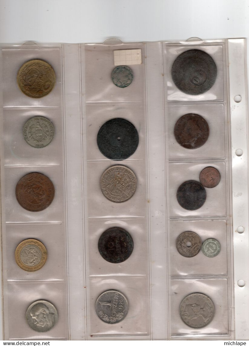 Lot De 51 Piéces De Monnaies Anciennes   - MAROC  - ALGERIE  - VENEZUELA  - Et   - AUTRES - Vrac - Monnaies