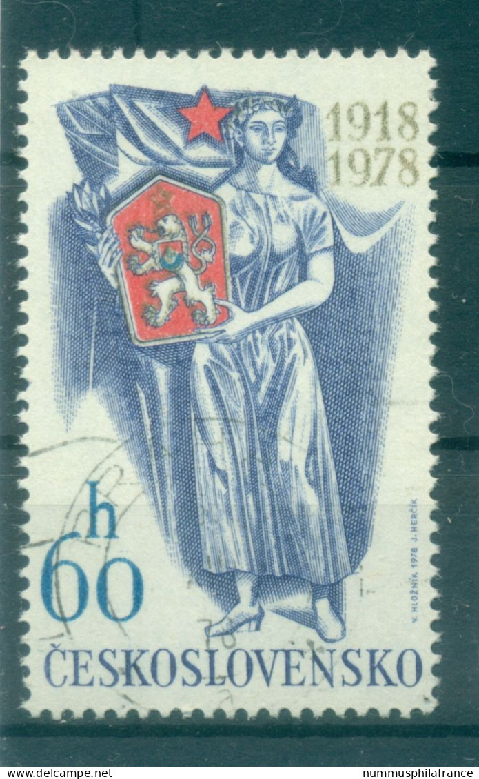 Tchécoslovaquie 1978 - Y & T N. 2304 - Indépendance (Michel N. 2475) - Oblitérés