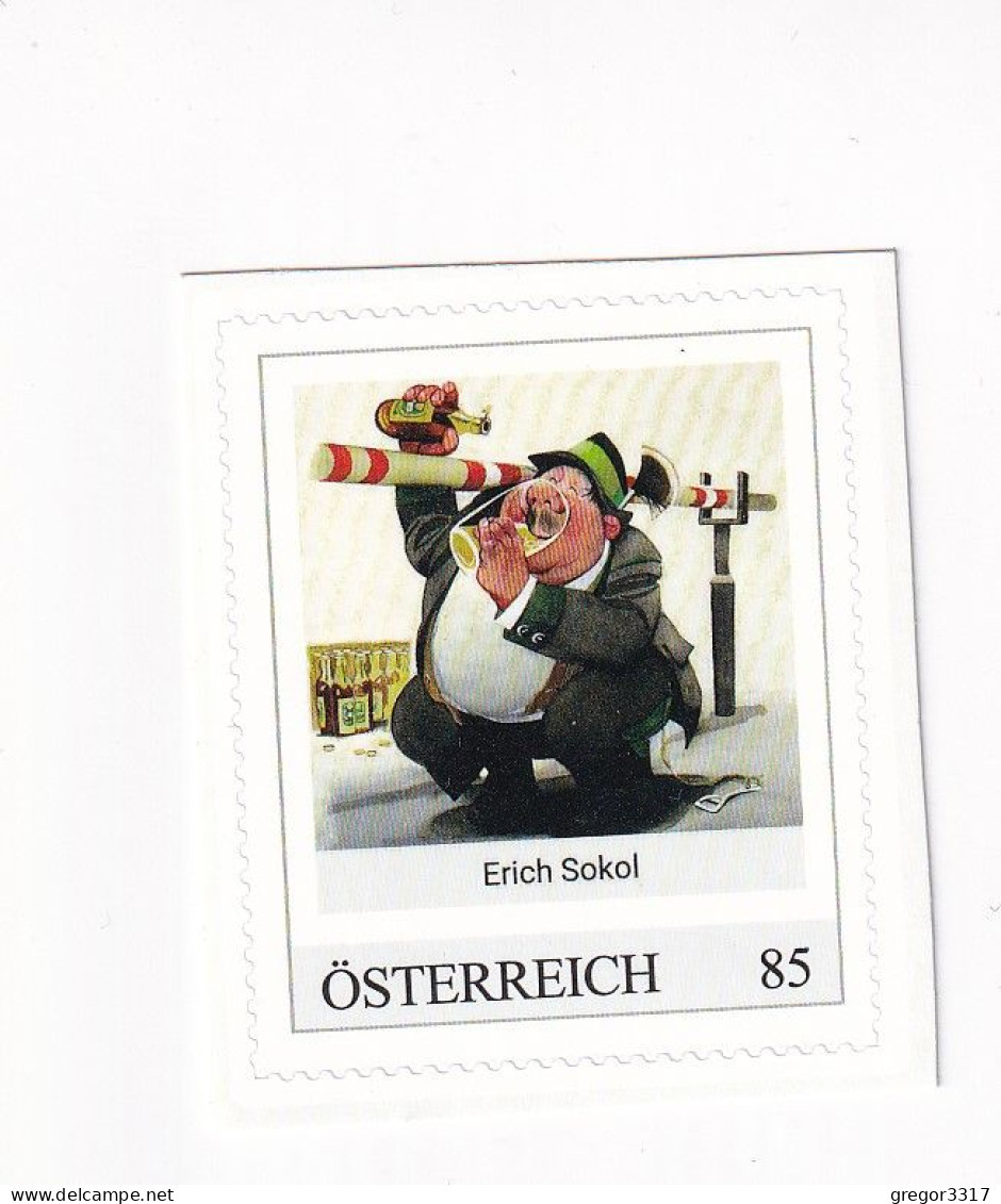 ÖSTERREICH - KARIKATURMUSEUM KREMS - ERICH SOKOL  - Personalisierte Briefmarke ** Postfrisch Selbstklebemarke - Timbres Personnalisés