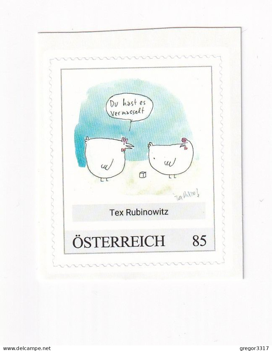 ÖSTERREICH - KARIKATURMUSEUM KREMS - TEX RUBINOWITZ  - Personalisierte Briefmarke ** Postfrisch Selbstklebemarke - Personnalized Stamps