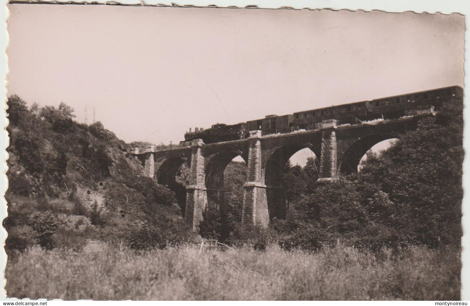 Mayenne :  AMBRIERES Le  GRAND :le  Viaduc , Train - Ambrieres Les Vallees