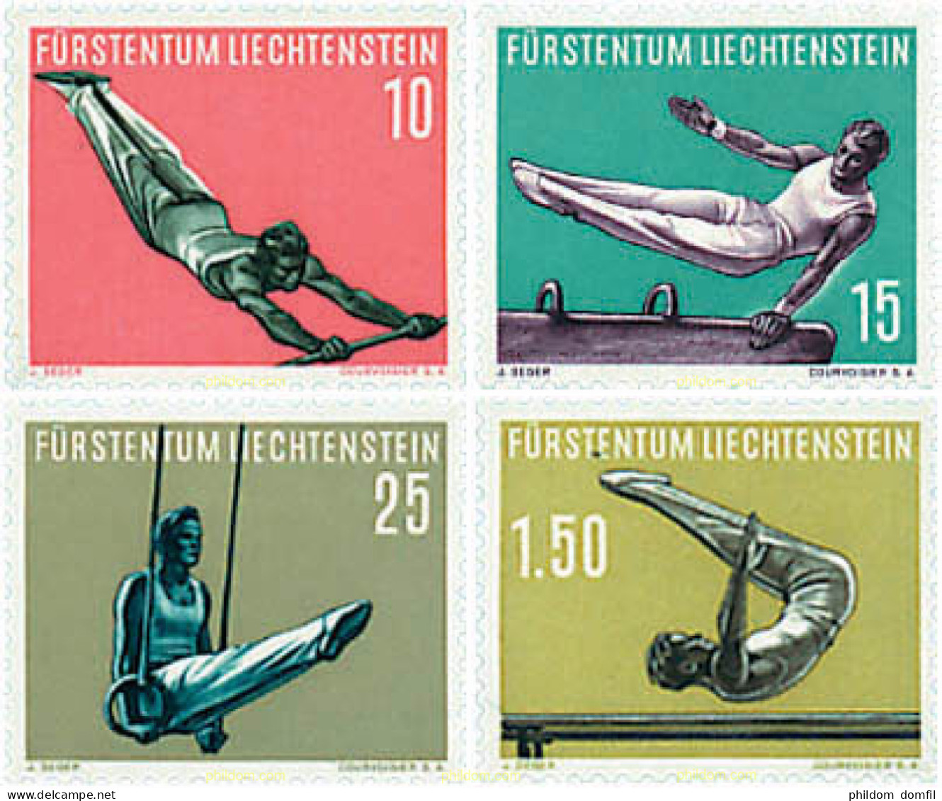 339242 MNH LIECHTENSTEIN 1957 DEPORTES - Ungebraucht