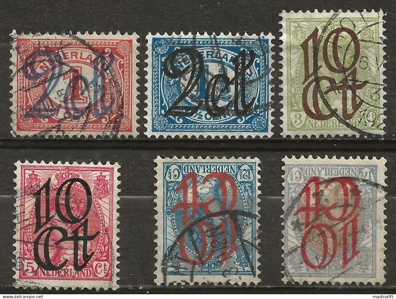 PAYS-BAS: Obl., N° YT 111 à 116, TB - Used Stamps