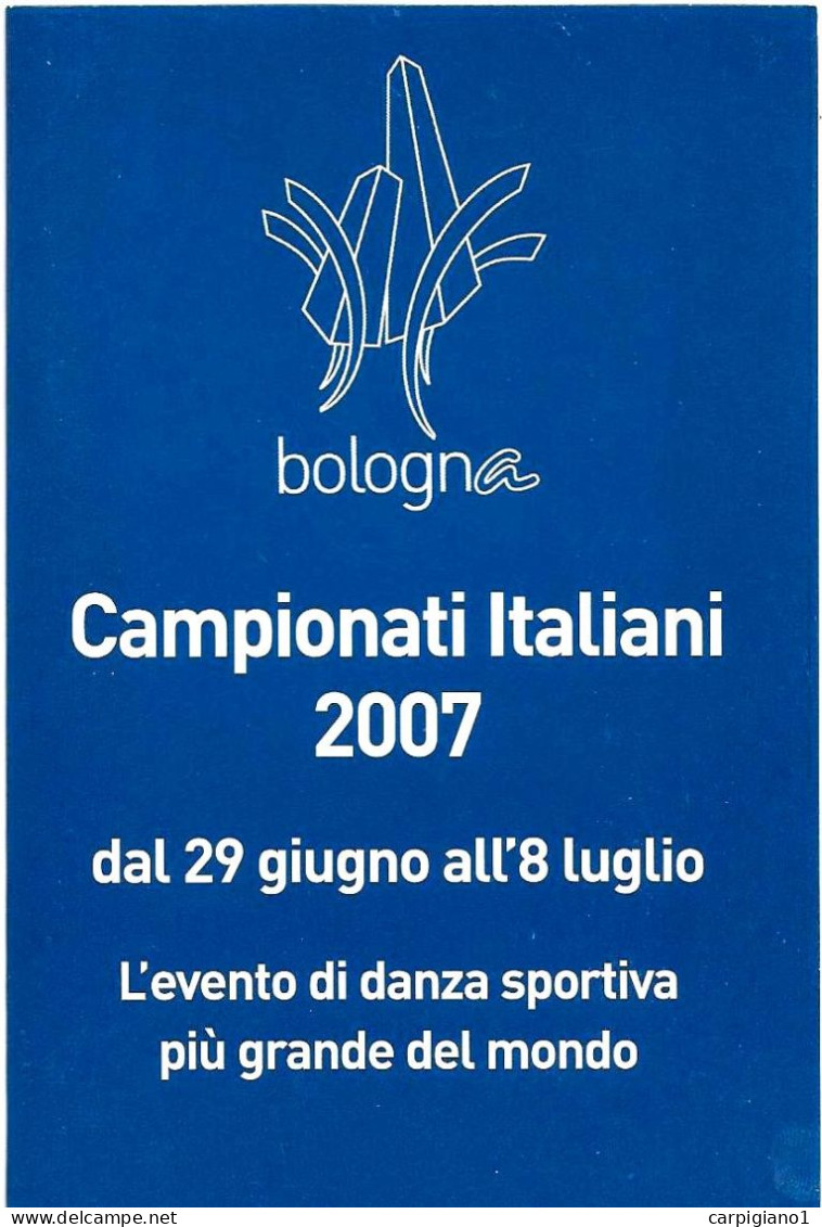 ITALIA ITALY - 2007 BOLOGNA Campionati Italiani DANZA SPORTIVA 3 Cartoline Speciali Con Annullo In Piccolo Folder - 7121 - 2001-10: Storia Postale