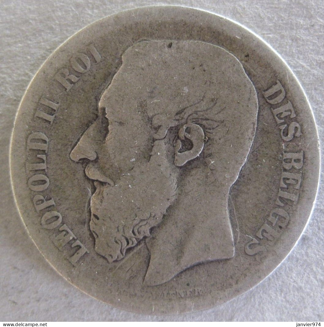 Belgique. 2 Francs 1868 Leopold II, Légende Française , En Argent - 2 Francs