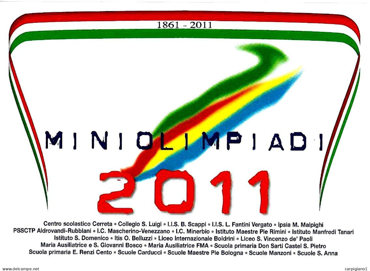 ITALIA ITALY - 2011 BOLOGNA Miniolimpiadi Evento Ludico-sportivo Su Cartolina Speciale - 7198 - 2011-20: Marcophilie