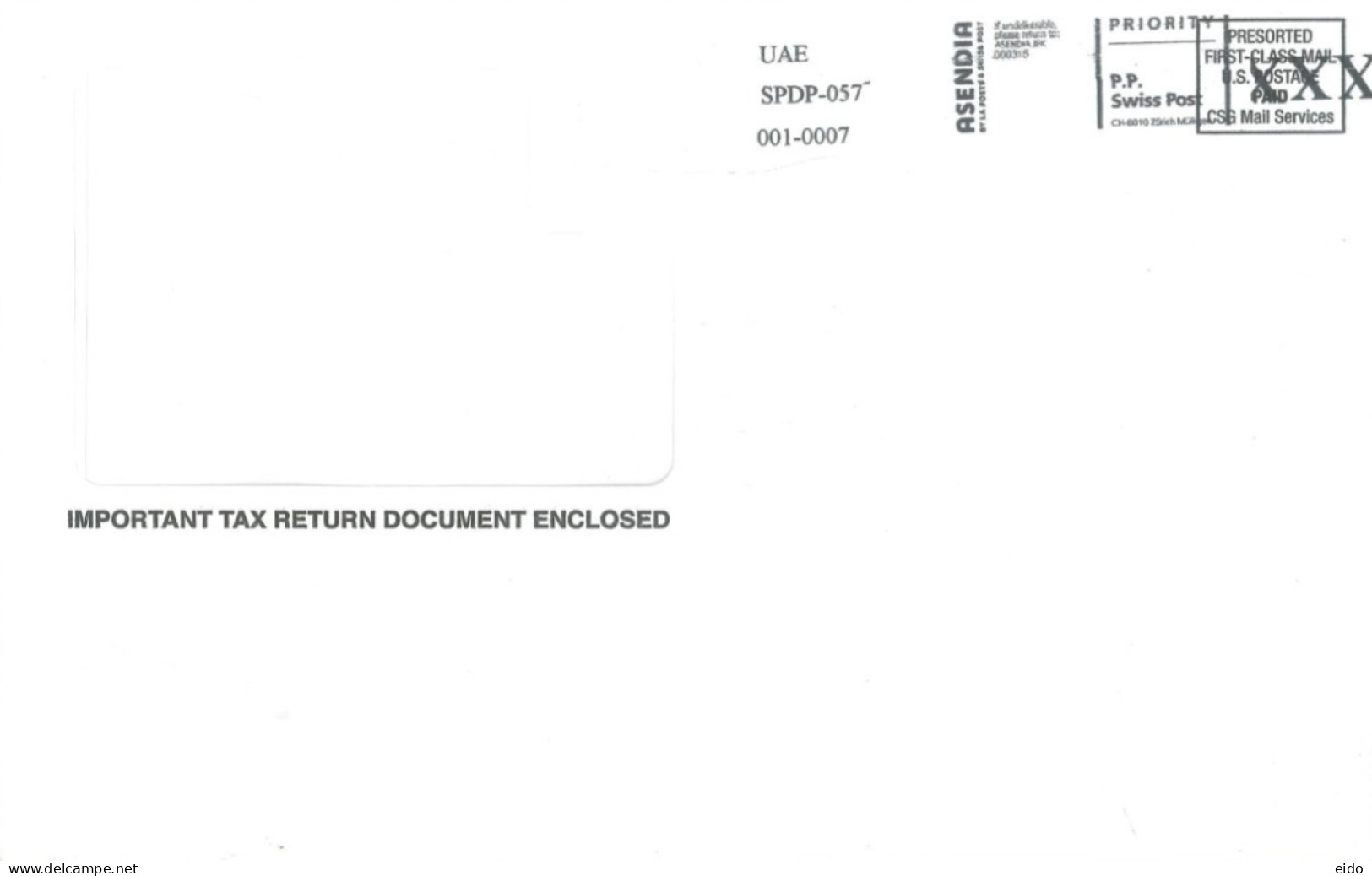 SWITZERLAND - 2023, PRIORITY POSTAGE PAID FRANKING MACHINE COVER TO DUBAI. - Covers & Documents