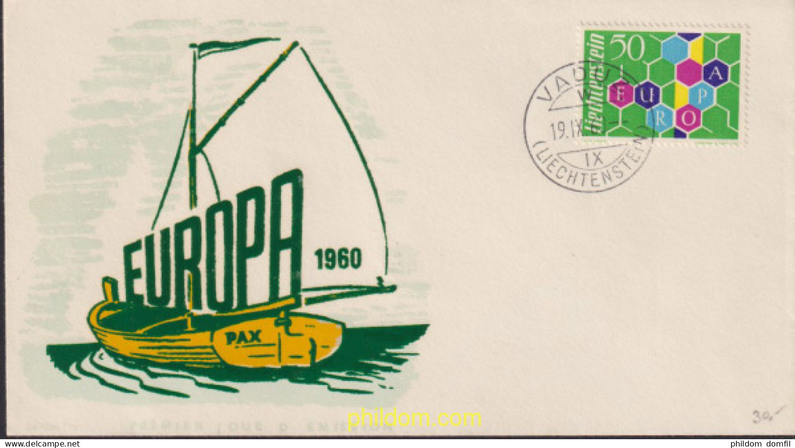 625590 MNH LIECHTENSTEIN 1960 EUROPA CEPT - Neufs