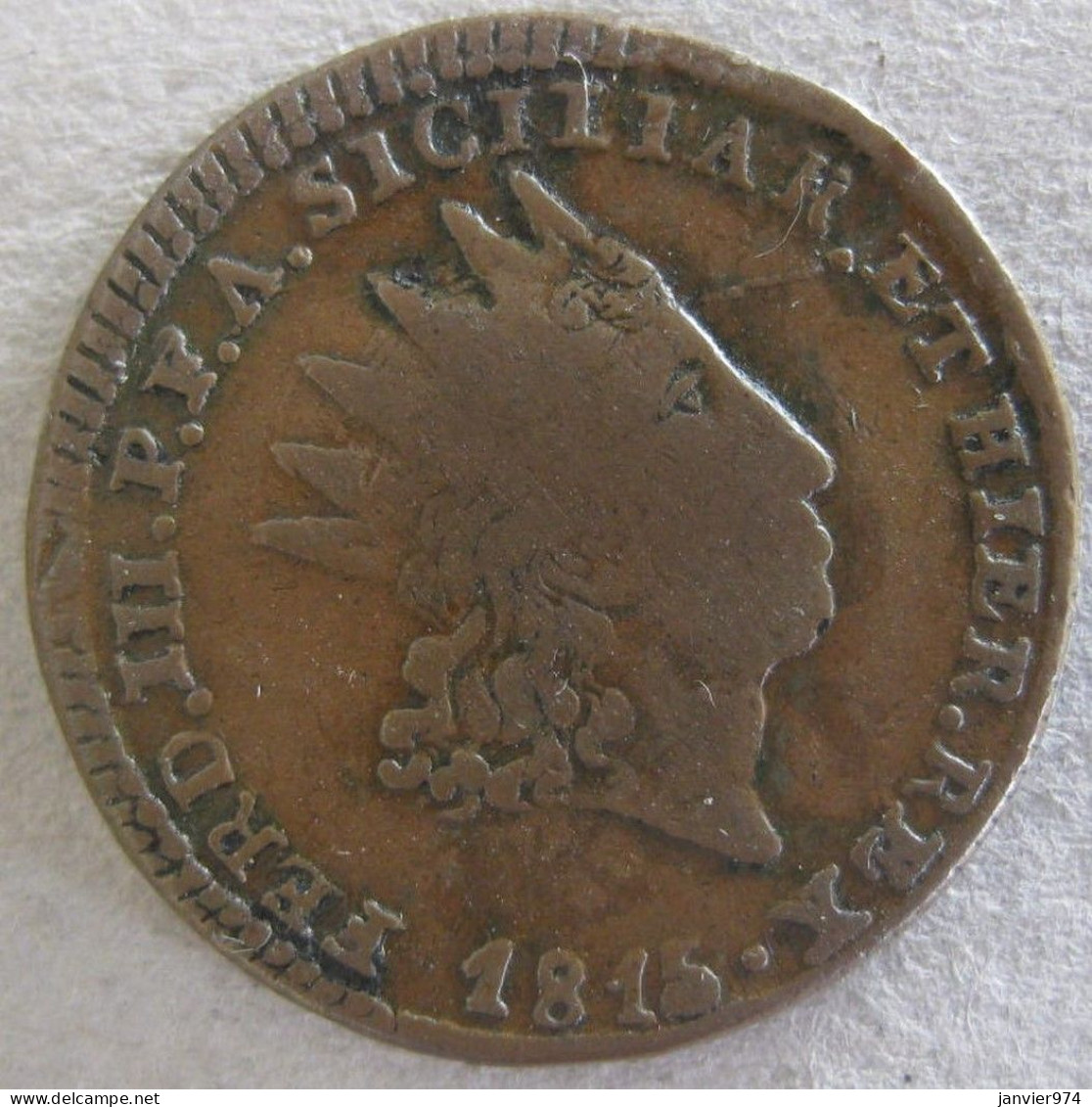 Regno Di Sicilia 2 Grani 1815 Palerme, Ferdinando III , KM# 249 - Sizilien