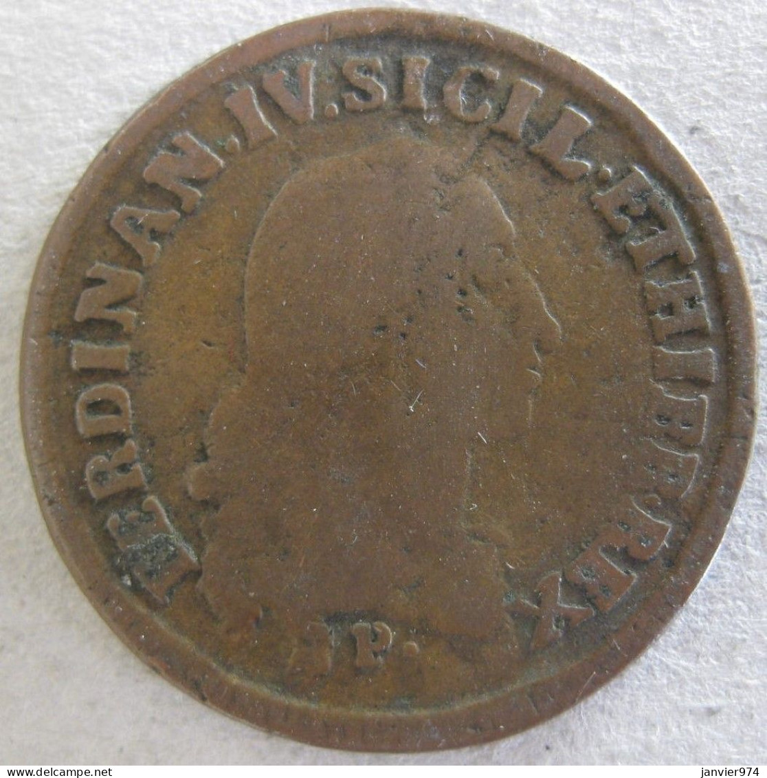 Royaume De Naples 3 Tornesi 1792 P. / A.P. , Ferdinand IV , En Cuivre , KM# 206 - Naples & Sicile