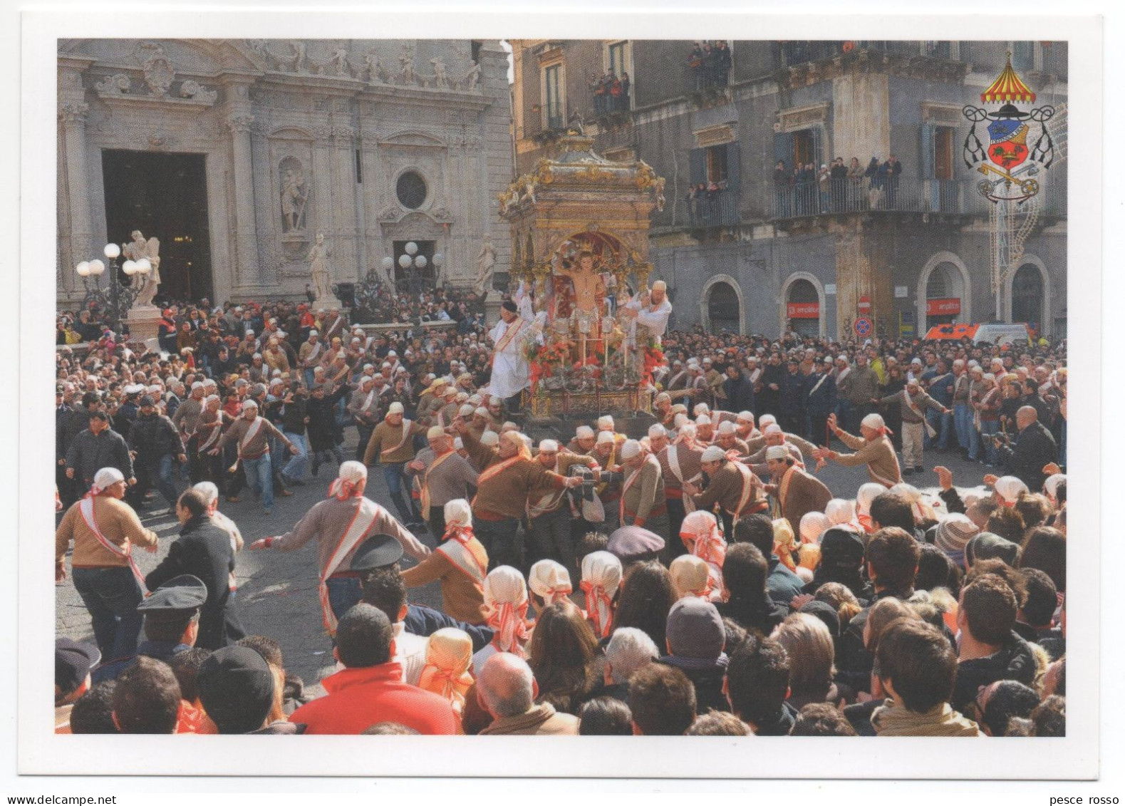 Acireale - Trionfale Uscita Di S. Sebastiano (con Annullo Speciale) - Acireale