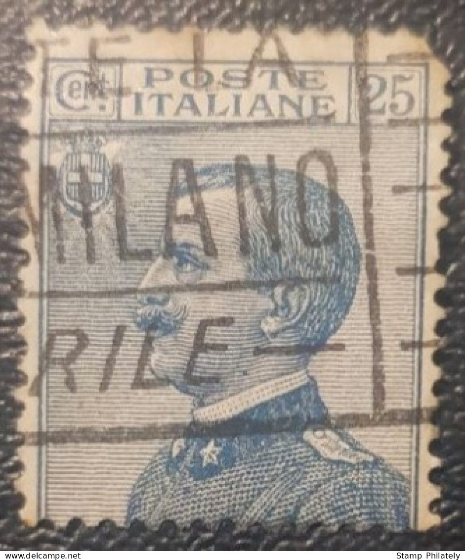 Italy 25C Used Postmark Stamp Milano - Oblitérés
