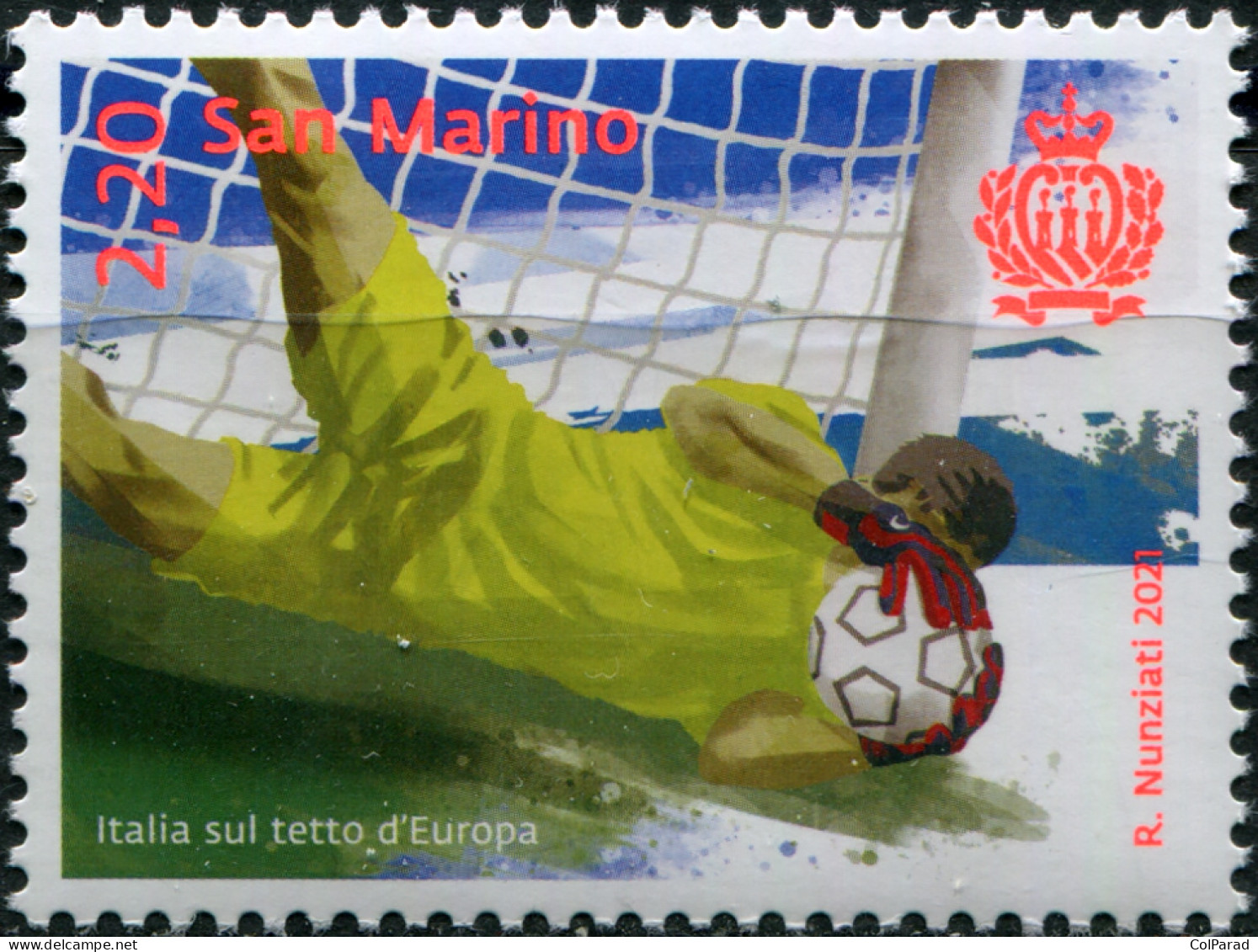 SAN MARINO - 2021 - STAMP MNH ** - Italian Victory In The EURO-2020 - Nuovi