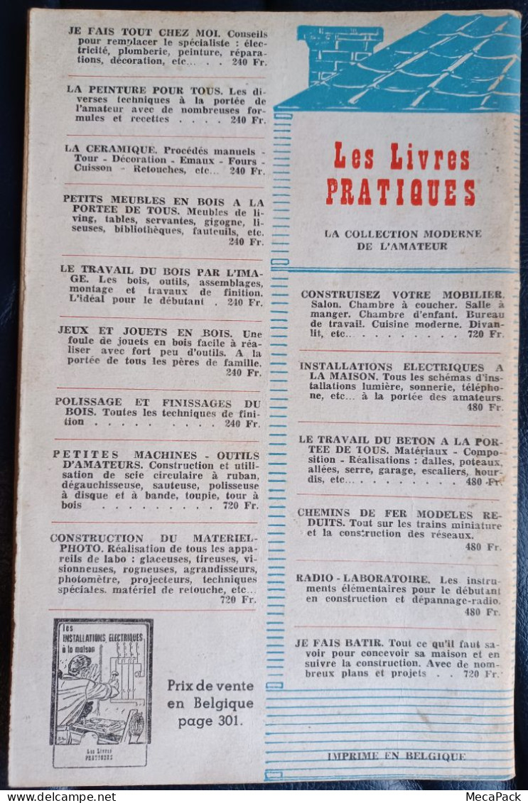 Bricolage Et Maison - Mensuel N°101 -  Avril 1958 - Bricolage / Técnico