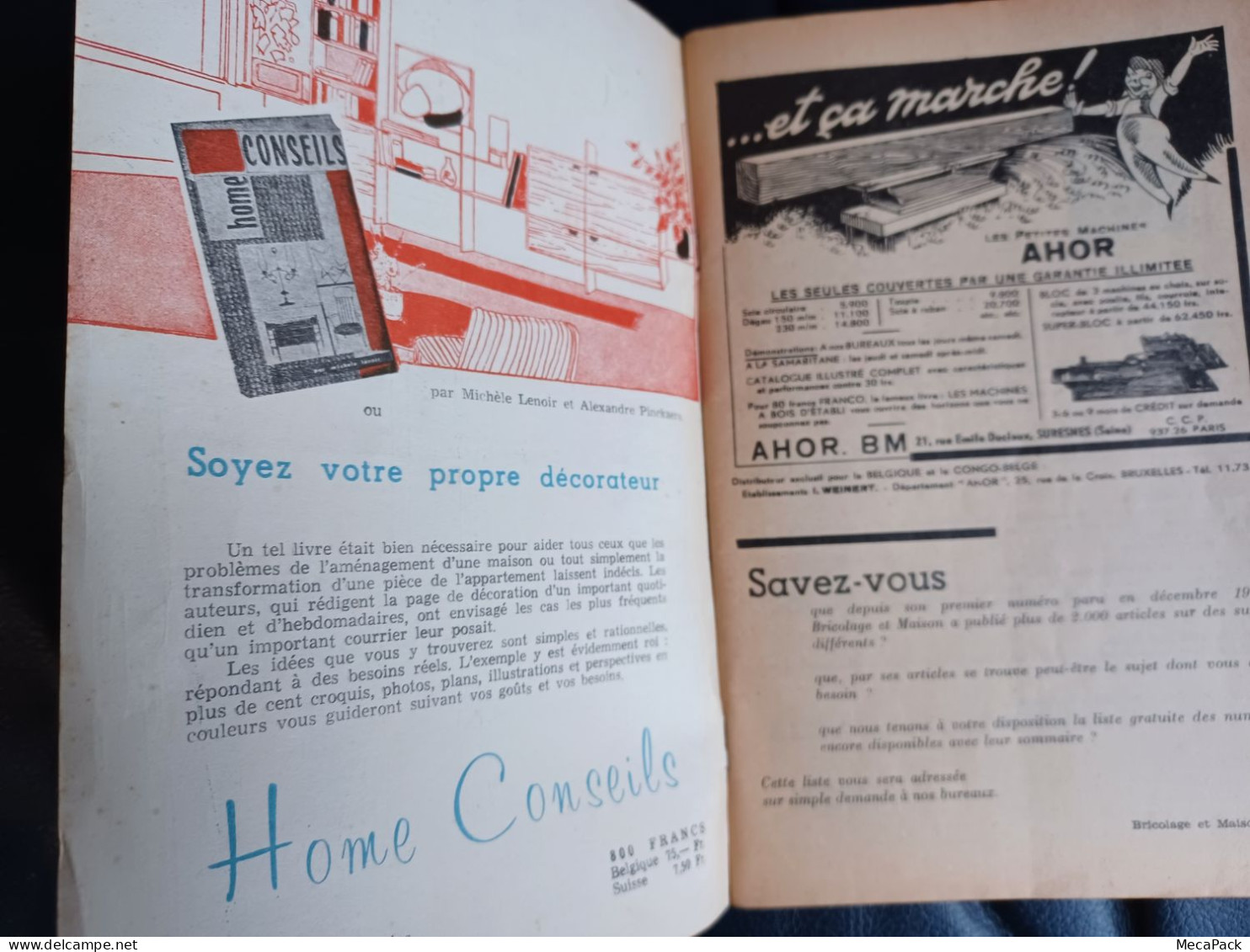 Bricolage Et Maison - Mensuel N°101 -  Avril 1958 - Do-it-yourself / Technical