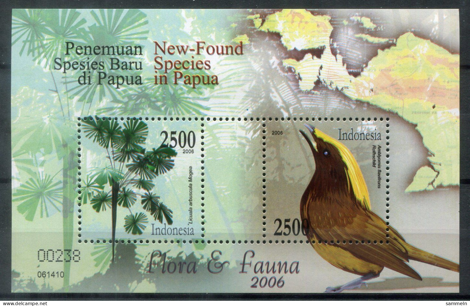 INDONESIEN Block 221, Bl.221 Mnh - Vogel, Bird, Oiseaux, Amblyomis Flavifrons Rothschild - INDONESIA - Indonesië