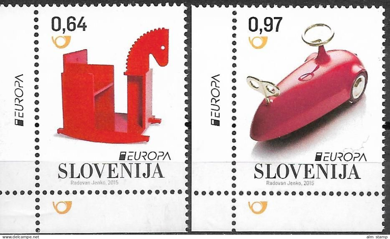 2015 Slowenien  Slovenija Mi. 1154-5**MNH   Historisches Spielzeug. - 2015